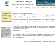 Tablet Screenshot of courtwithoutalawyer.co.uk